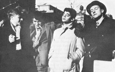 beats Lucien Carr, Jack Kerouac, Allen Ginsberg, William S. Burroughs